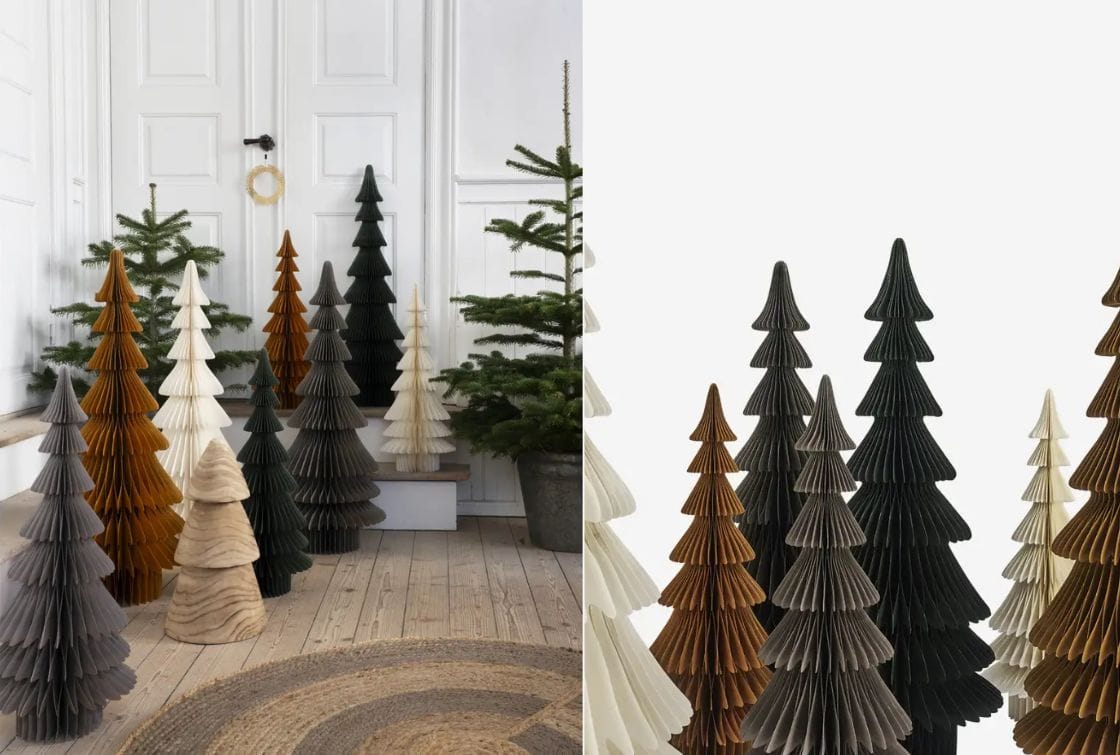 Árbol de papel de pie