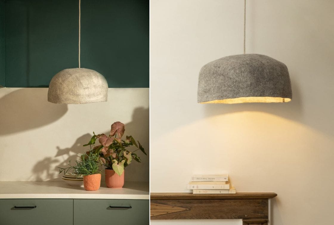 Lámpara de Fieltro Reversible