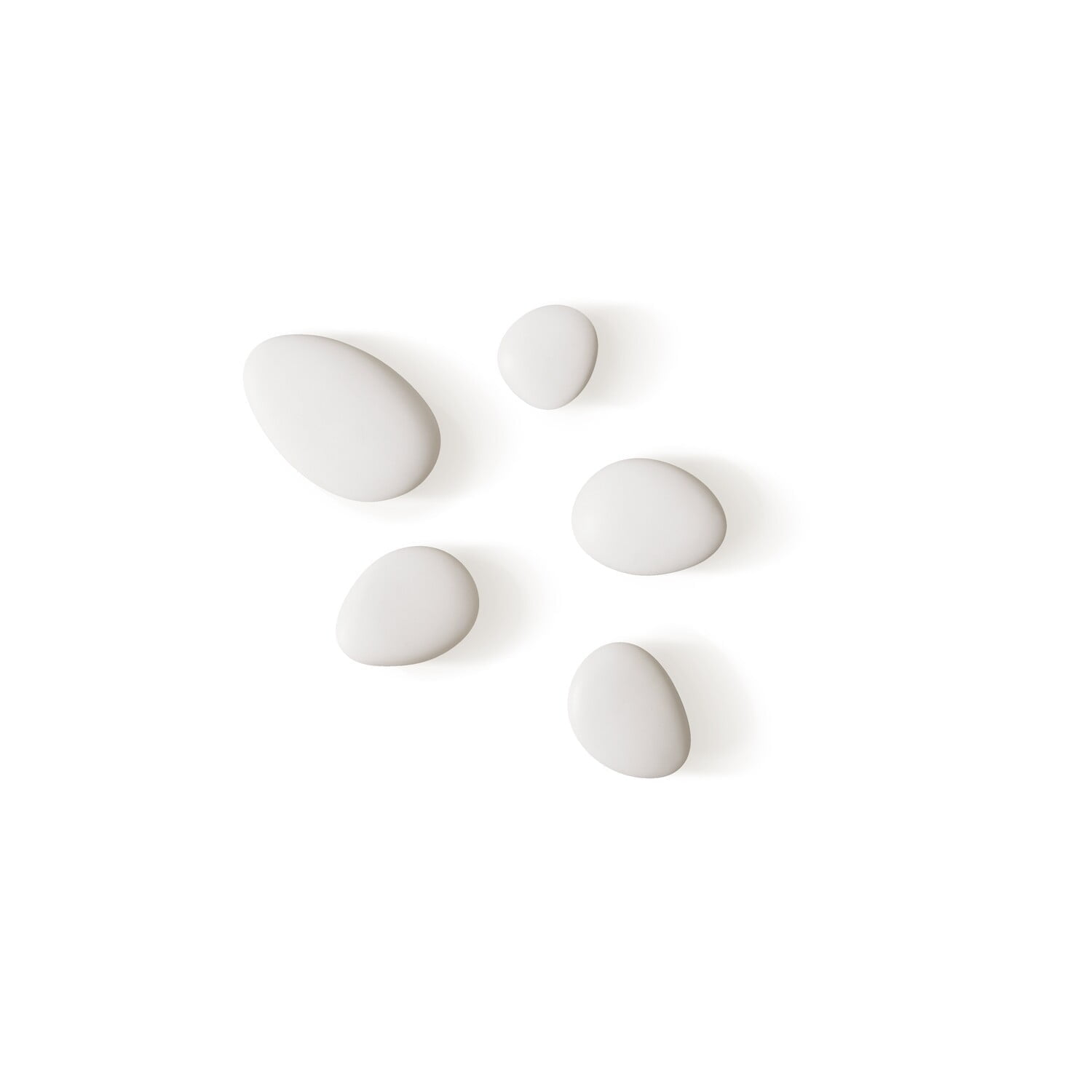 oval white Colgadores de Porcelana