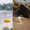 Sombrilla de playa vintage HOLIDAY