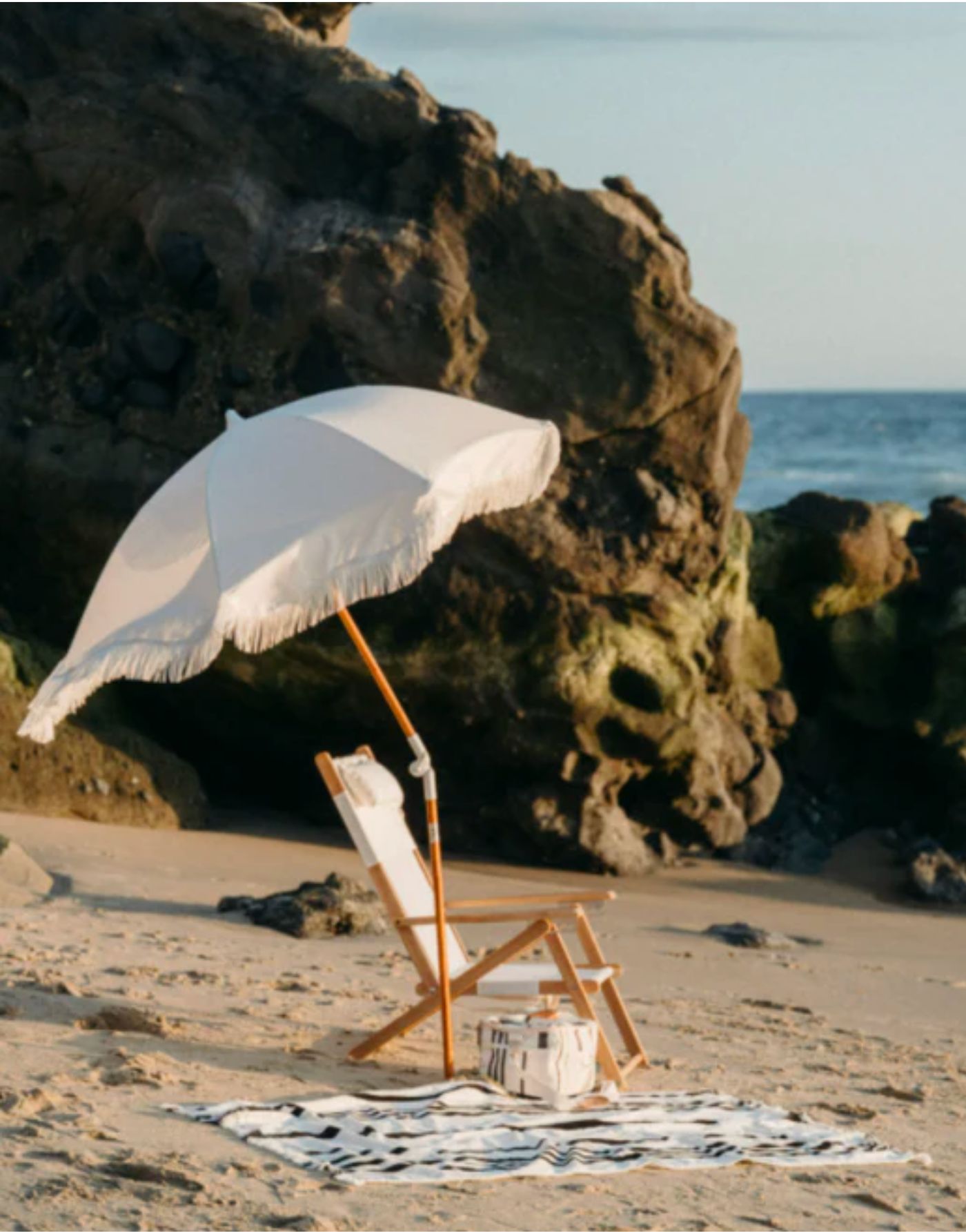 Sombrilla de playa vintage HOLIDAY